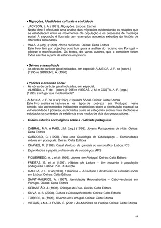 Sociologia   Programa