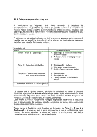 Sociologia   Programa