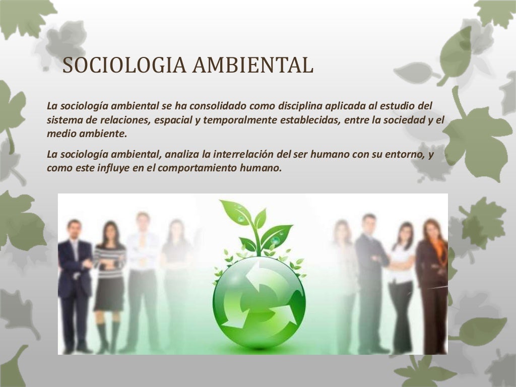 Sociologia ambiental ppt