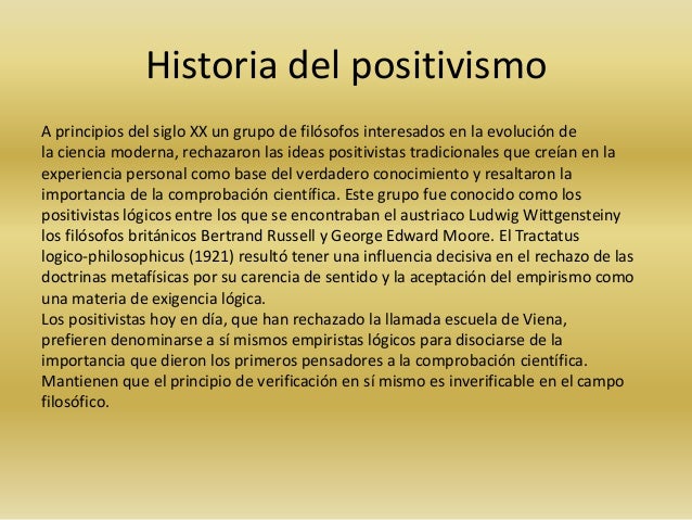 Sociologia concepto historico del positivismo