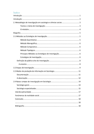 Índice
Introdução ...........................................................................................................