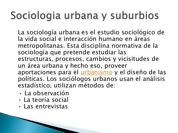 Sociologia urbana
