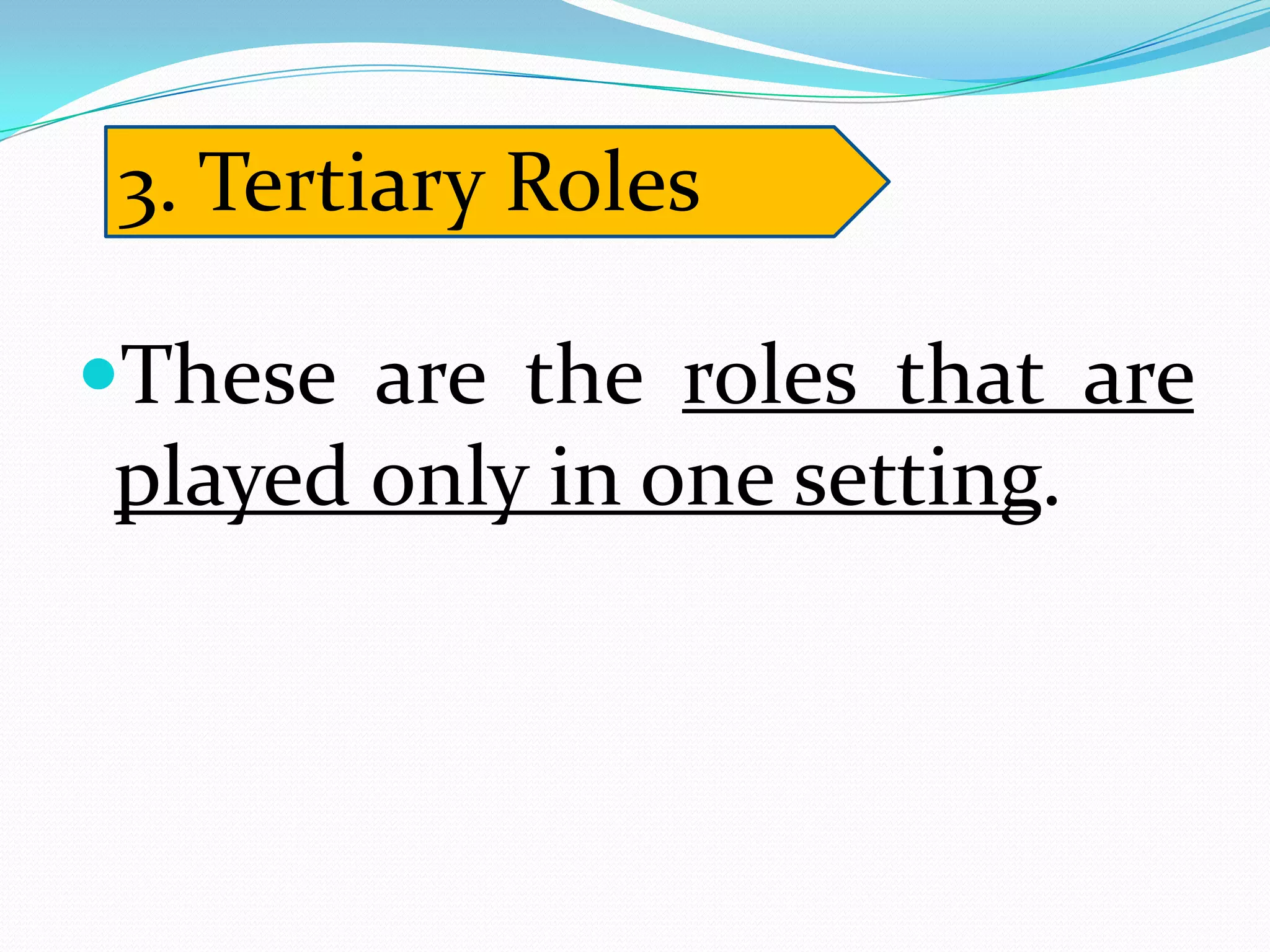 3. Roles vary according to positions, just as positions may vary. Socialization, therefore, is a process of adaptation.