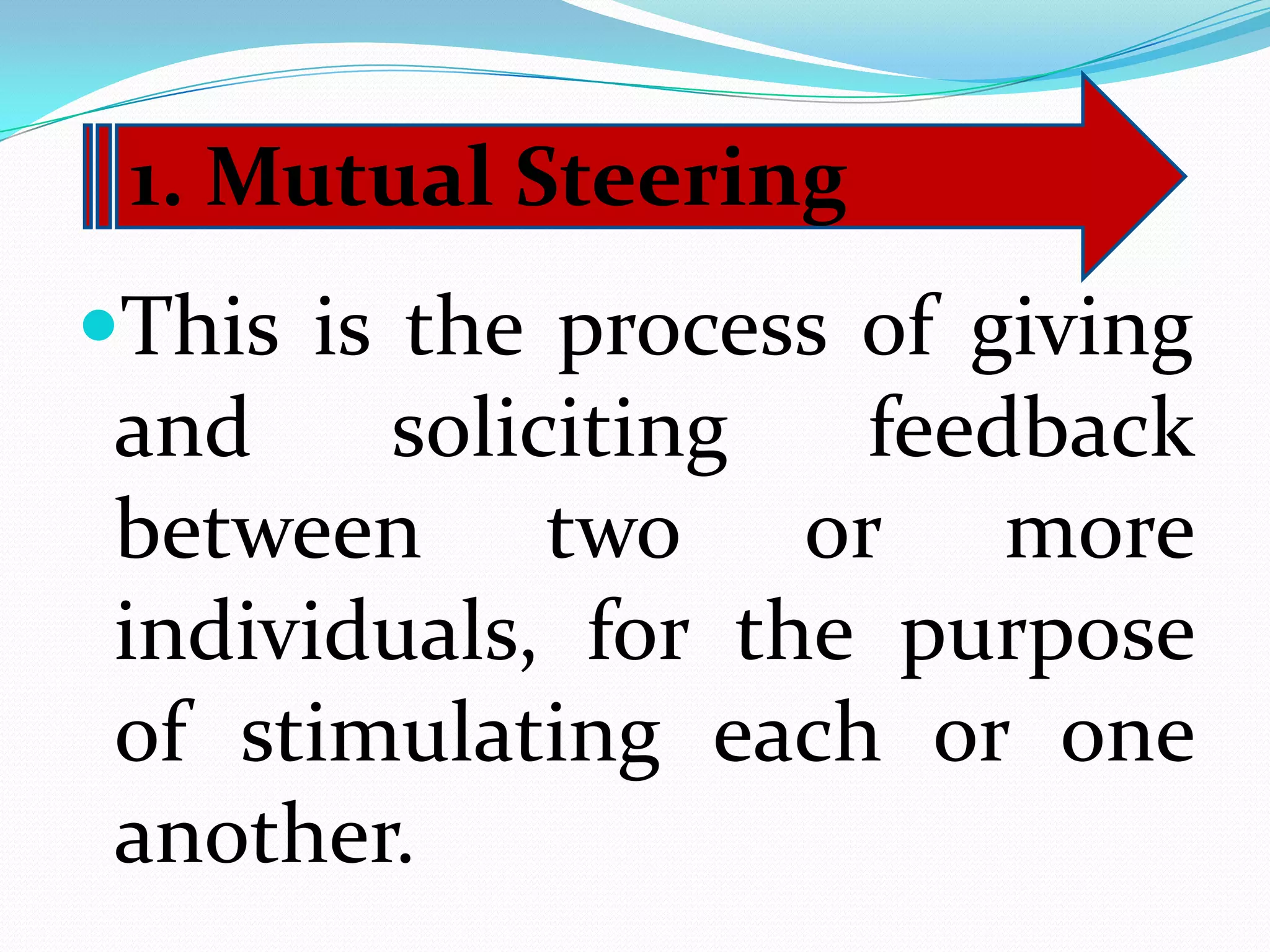 Consensus refers to the way of  upholding a system of values and behaviors in agreement with others.3.1 Consensus