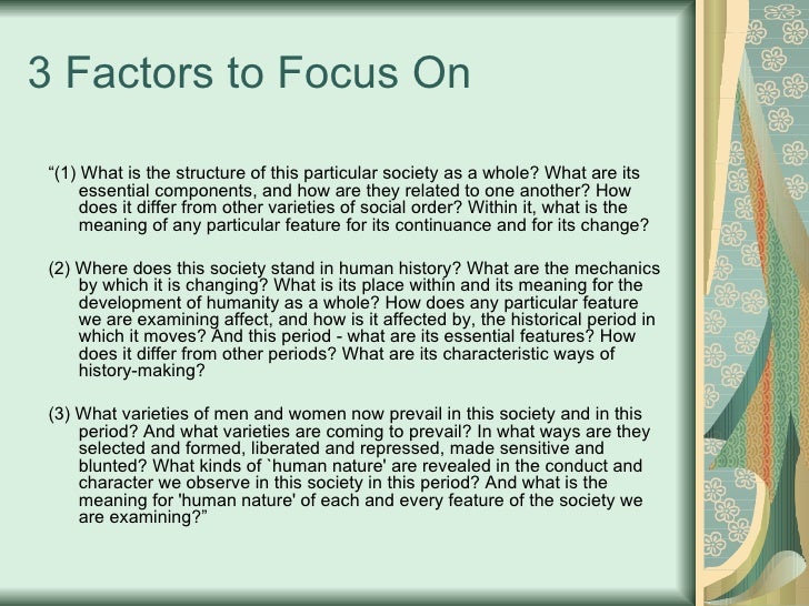 biography template structure Sociological Imagination