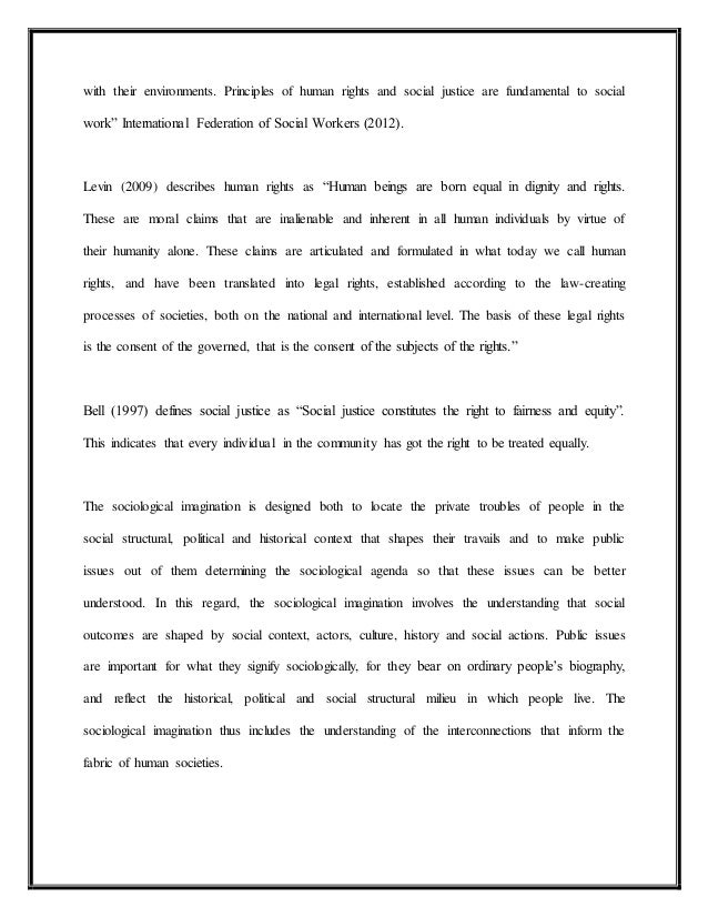 essay on social justice