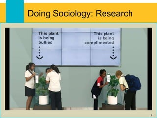 Doing Sociology: Research
1
 