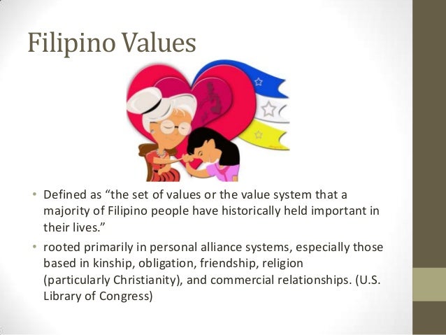 What are some positive and negative Filipino values?