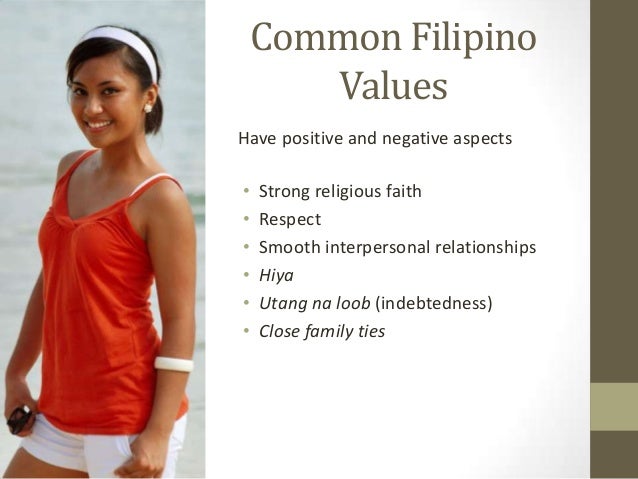 What are some positive and negative Filipino values?