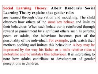 Sociological perspectives of gender | PPTX