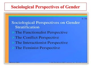 Sociological Perspectives of Gender
 