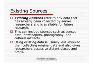 Sociological Research Methods