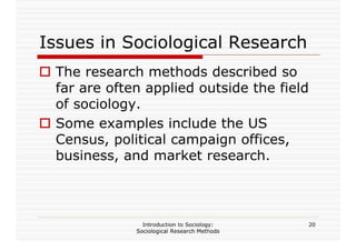 Sociological Research Methods