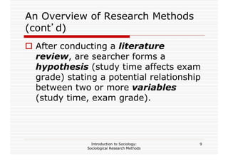 Sociological Research Methods