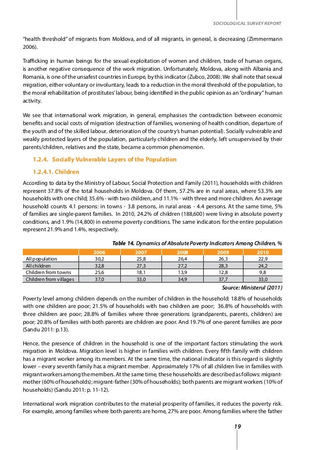 sociology report example