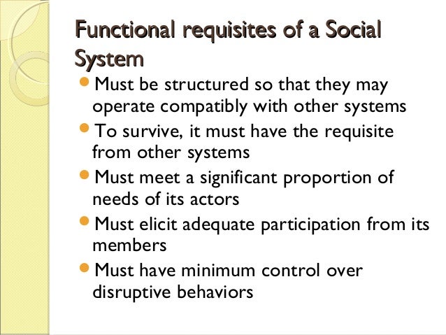 talcott parsons contribution to sociology