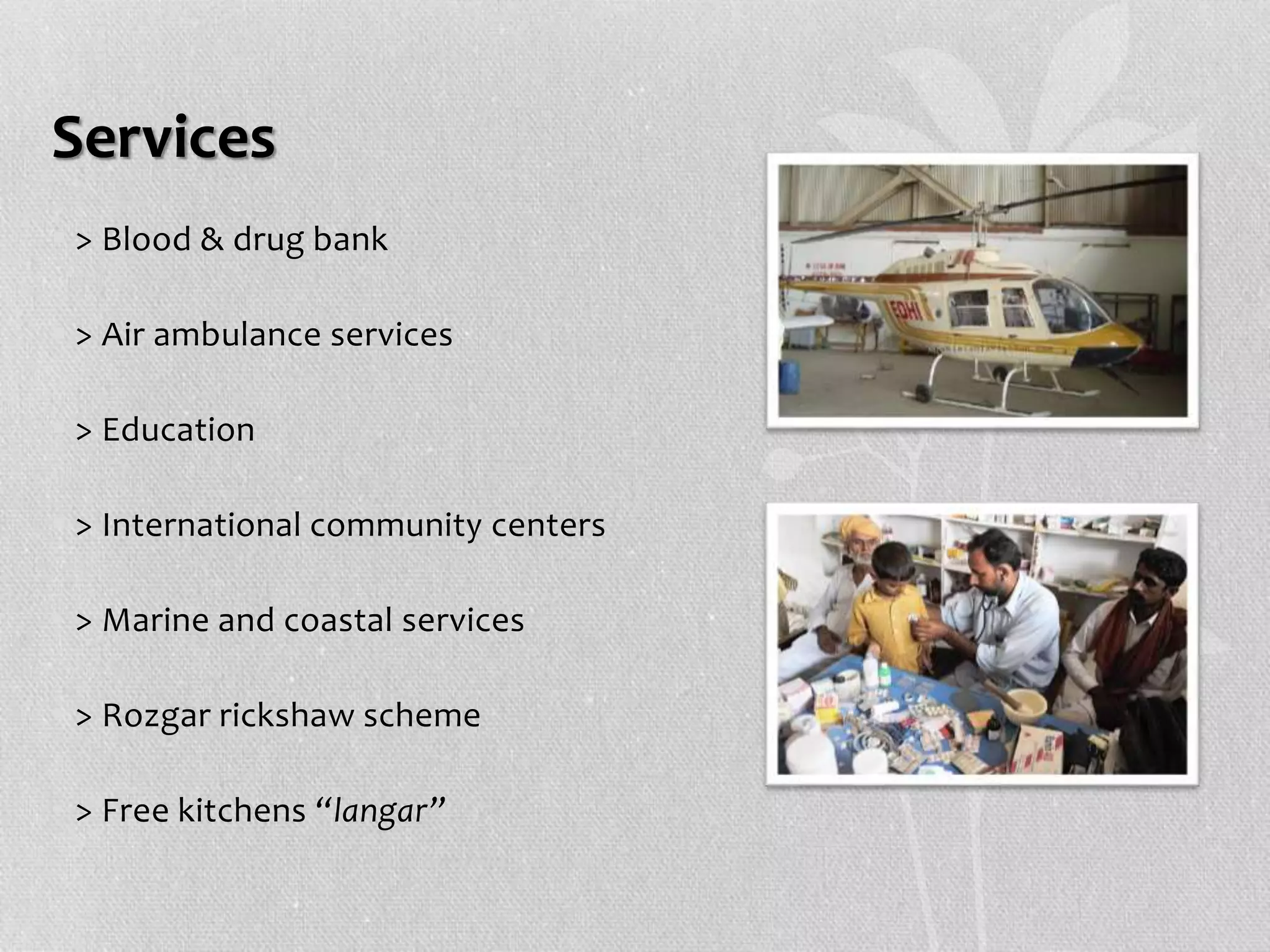 Edhi Foundation Organization Profile & Details PPT