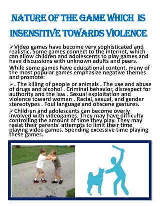 Impact Of Video Games On Children | PDF