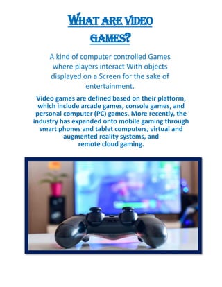 Impact Of Video Games On Children | PDF