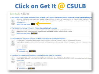 Click on Get It @ CSULB
 