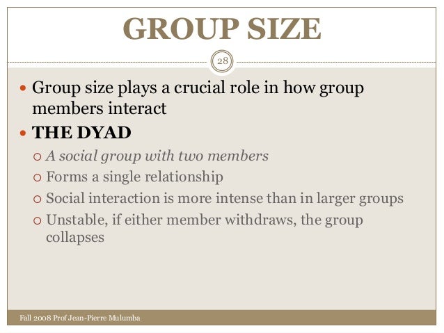 sociology 5 1 as groups increase in size interaction between members becomes more intense and personal
