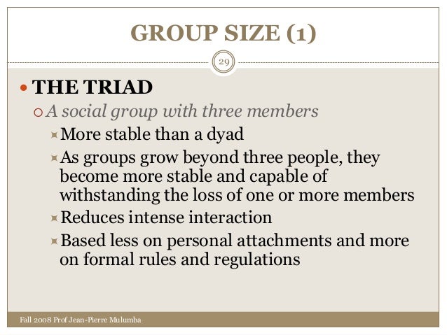 sociology 5 1 as groups increase in size interaction between members becomes more intense and personal