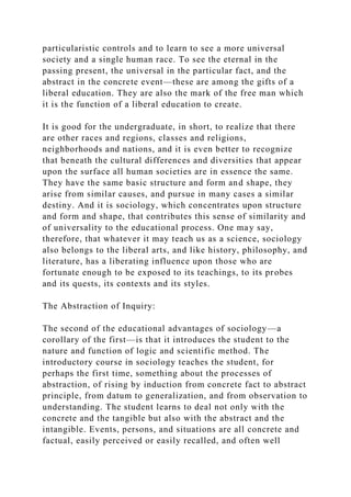 Sociology and General Education [1964]By Robert Bierstedt.docx