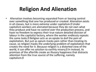 Alienation Renton Sociology and relgions | PPTX