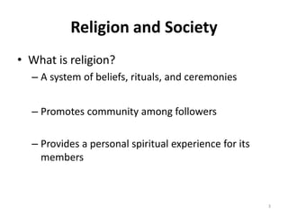 4
The Great Transformation of Societies
• In preindustrial societies, religion dominates all
aspects of society.
• In indu...