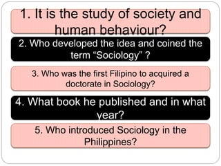 The Nature and Scope of Sociology | PPTX