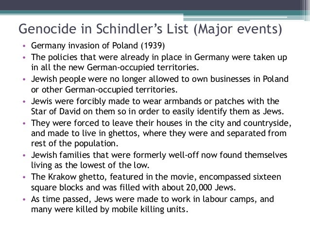 schindlers list essay