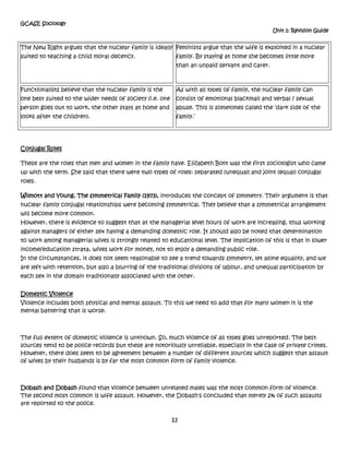 Material deprivation – these are the physical necessities of life, such as adequate housing, diet and income.