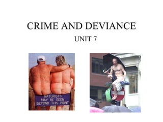 CRIME AND DEVIANCE UNIT 7 