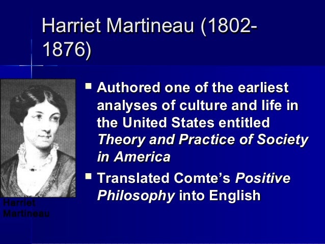 Harriet Martineau The Founding Mother Of Sociology