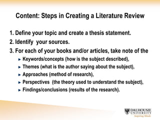 1) have a clear sense of the readings; 