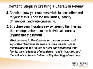 2) synthesize the readings;