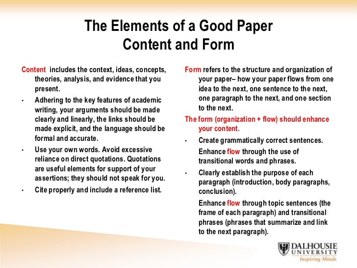 Academic writing you