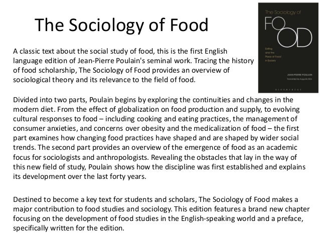 research topics for sociology of food