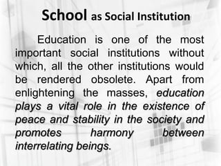 Sociology of knowledge and social institution | PPTX