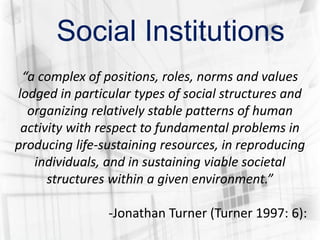 Sociology of knowledge and social institution | PPTX