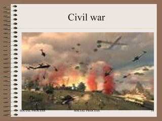 Civil war




SOCIAL PROCESS    SOCIAL PROCESS   34
 