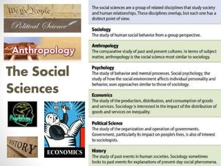 The Social
Sciences

 