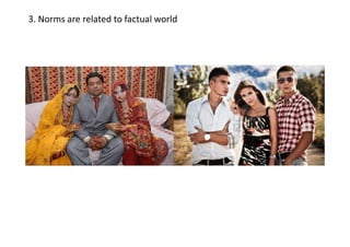 3. Norms are related to factual world
 