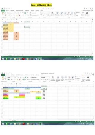 Excel software libre
 