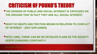 Sociological school ..Analysis on the Contribution of  Roscoe Pound.