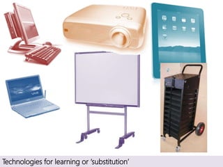 Technologies for learning or ‘substitution’
 