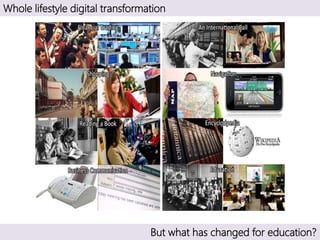 Whole lifestyle digital transformation
But what has changed for education?
 