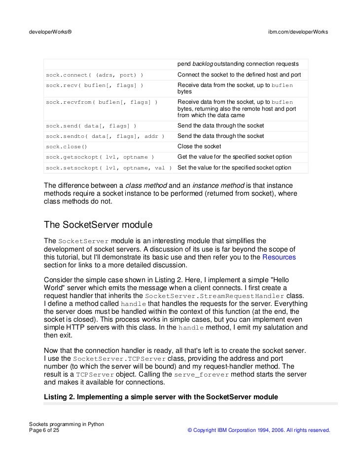 Socket Programming In Python