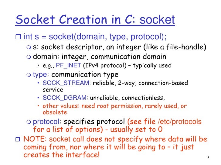 Socket Programming
