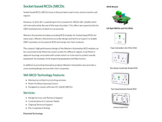 Socket Based RCDs and SRCDs